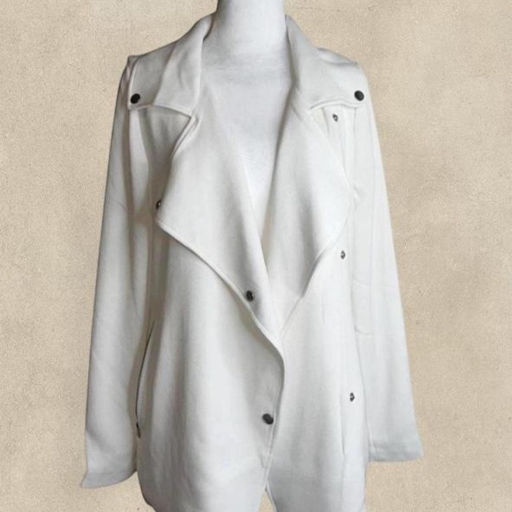 Joan Vass Studio White Jacket – Size Small Chic